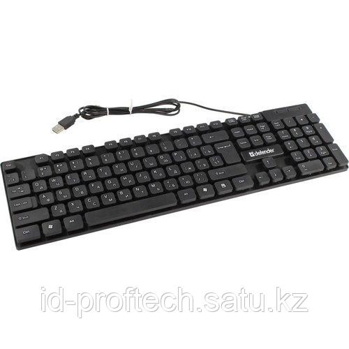 Клавиатура проводная Defender Element HB-190 USB RU, черный - фото 1 - id-p102370351