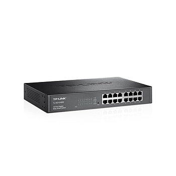 Коммутатор, TP-Link, TL-SG1016DE, 19-дюймовый стоечный, 16 портов 10-100-1000M RJ45, Настраиваемый(Easy