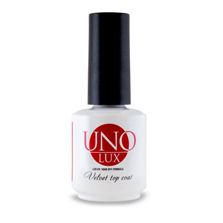 Верхнее покрытие с бархатным эффектом Uno Lux Velvet Top Coat, 15 мл