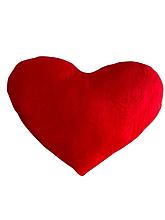 Декоративная подушка сердце "Красная",  40 см