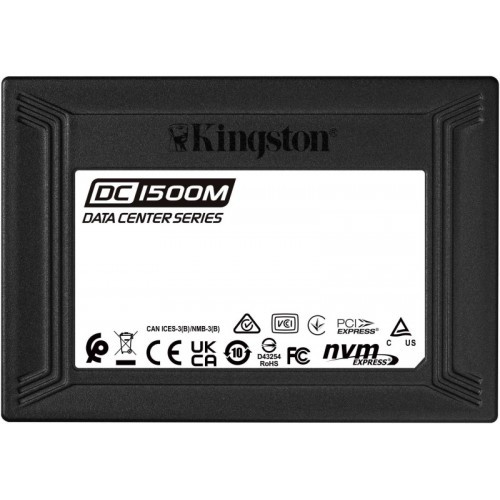 Твердотельный накопитель SSD 1920 Gb Kingston DC1500M SEDC150M/1920G, U.2 PCIe NVMe Gen3 x4