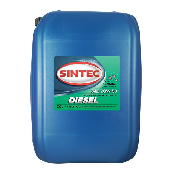 SINTEC Diesel SAE 20W-50, API CF-4/CF/SJ, 30л - фото 1 - id-p102373206