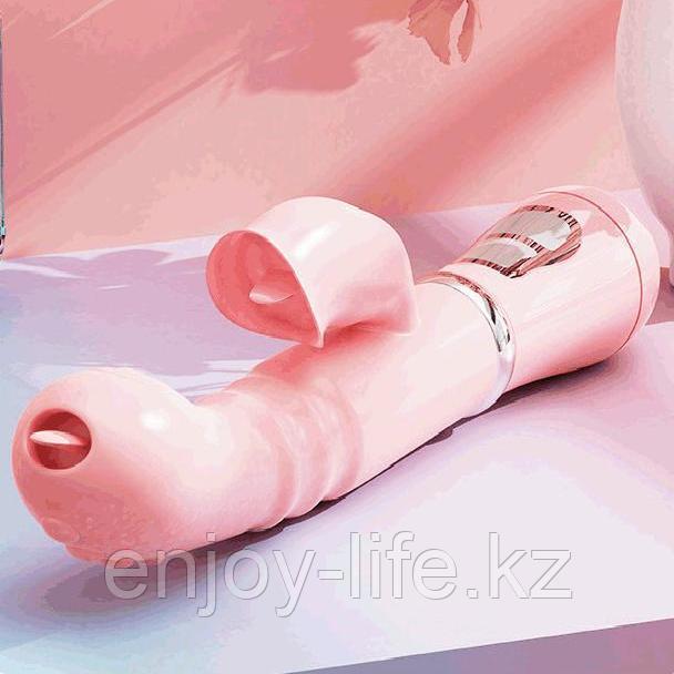 USB-вибратор "Двойной Лизун". (210 мм)