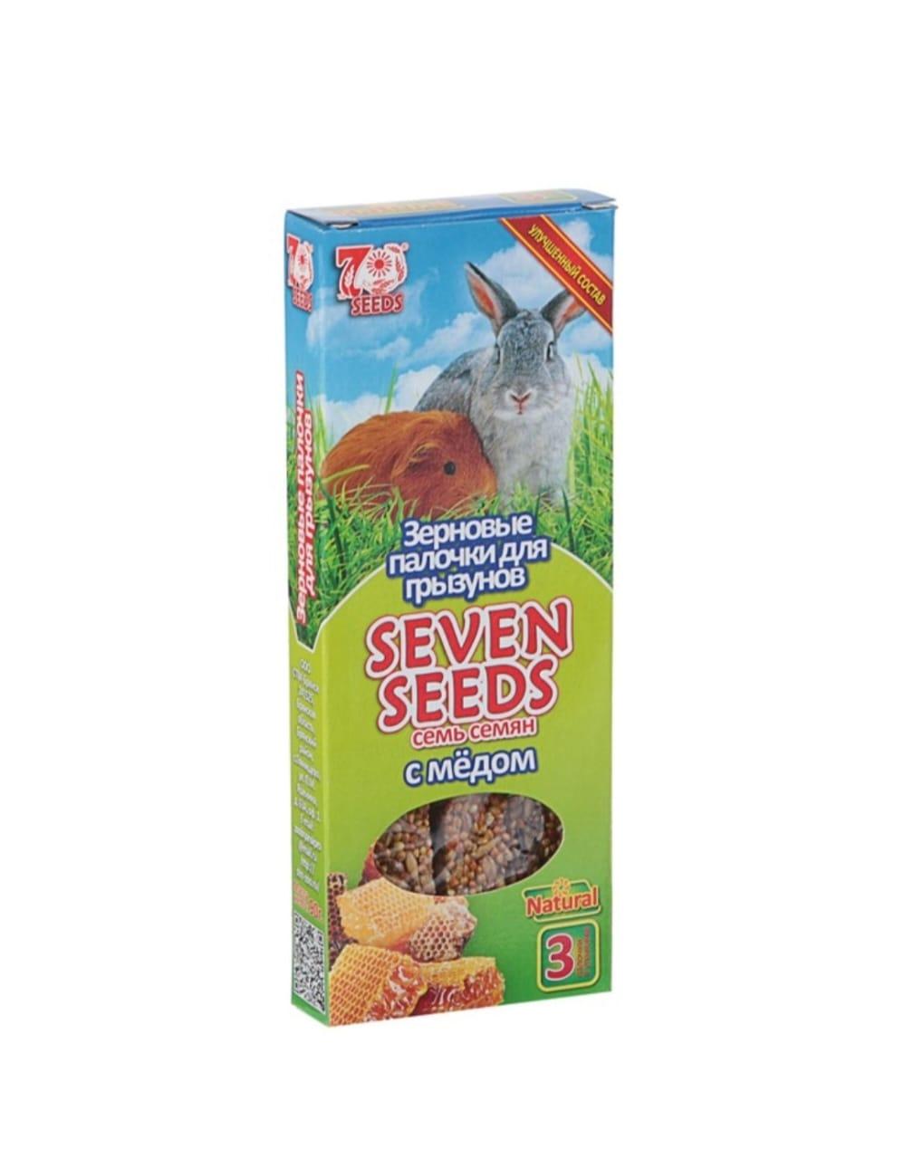 Зерновые палочки Seven Seeds для грызунов с мёдом