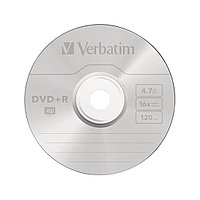 Диск DVD-R Verbatim 43550 4.7GB, 16х, 50шт в упаковке, Незаписанный