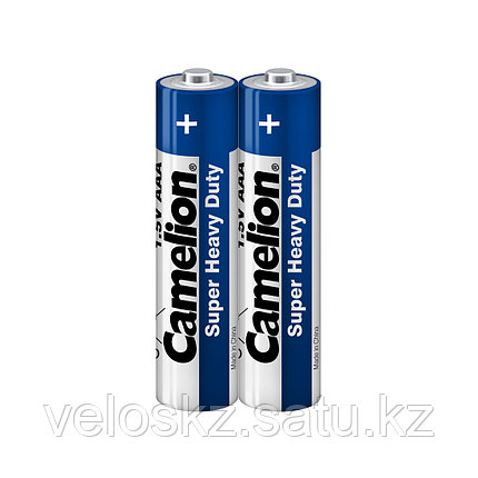 Батарейки CAMELION ААА R03P-SP2B Super Heavy Duty 1.5V, 550 mAh, 2 шт. в плёнка, фото 2
