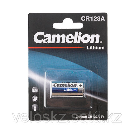 Батарейки CAMELION CR123A-BP1, 3V, 1300 mAh, Lithium, 1 шт., Серебристый, фото 2