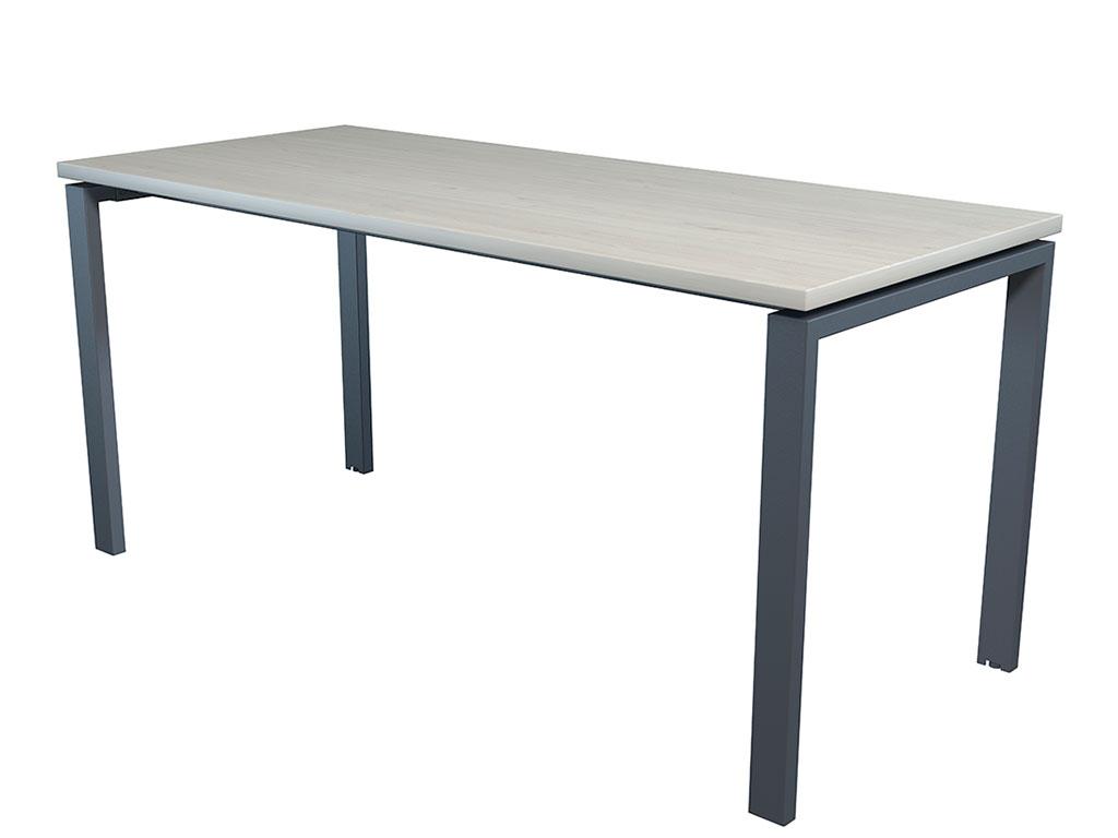 Стол офисный лофт NT 160 70 БЕЛОЕ ДЕРЕВО/АНТРАЦИТ