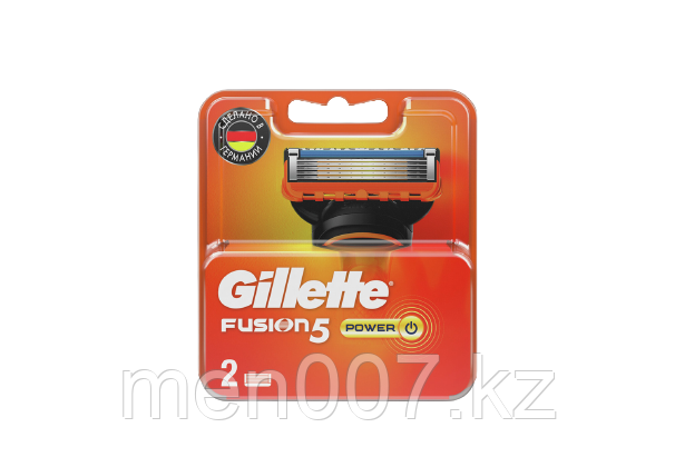 GILLETTE fusion5 power 2 кассеты (Германия)