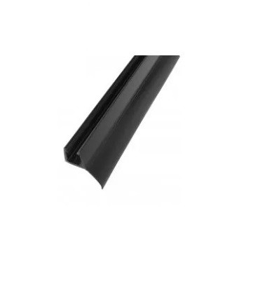 Профиль DG-1 уплотнительный матовый черный для душевой | 3000мм.| FGD-88/3 M/Bl