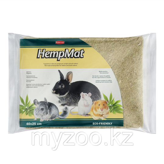 Коврик Hempmat, из пенькового волокна для грызунов (40х25) - фото 1 - id-p102388033