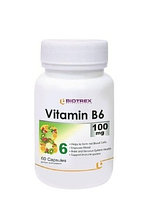 Витамин В6 100мг BIOTREX, при сердечно-сосудистых заболеваниях, депрессии, общей слабости, выпадении волос