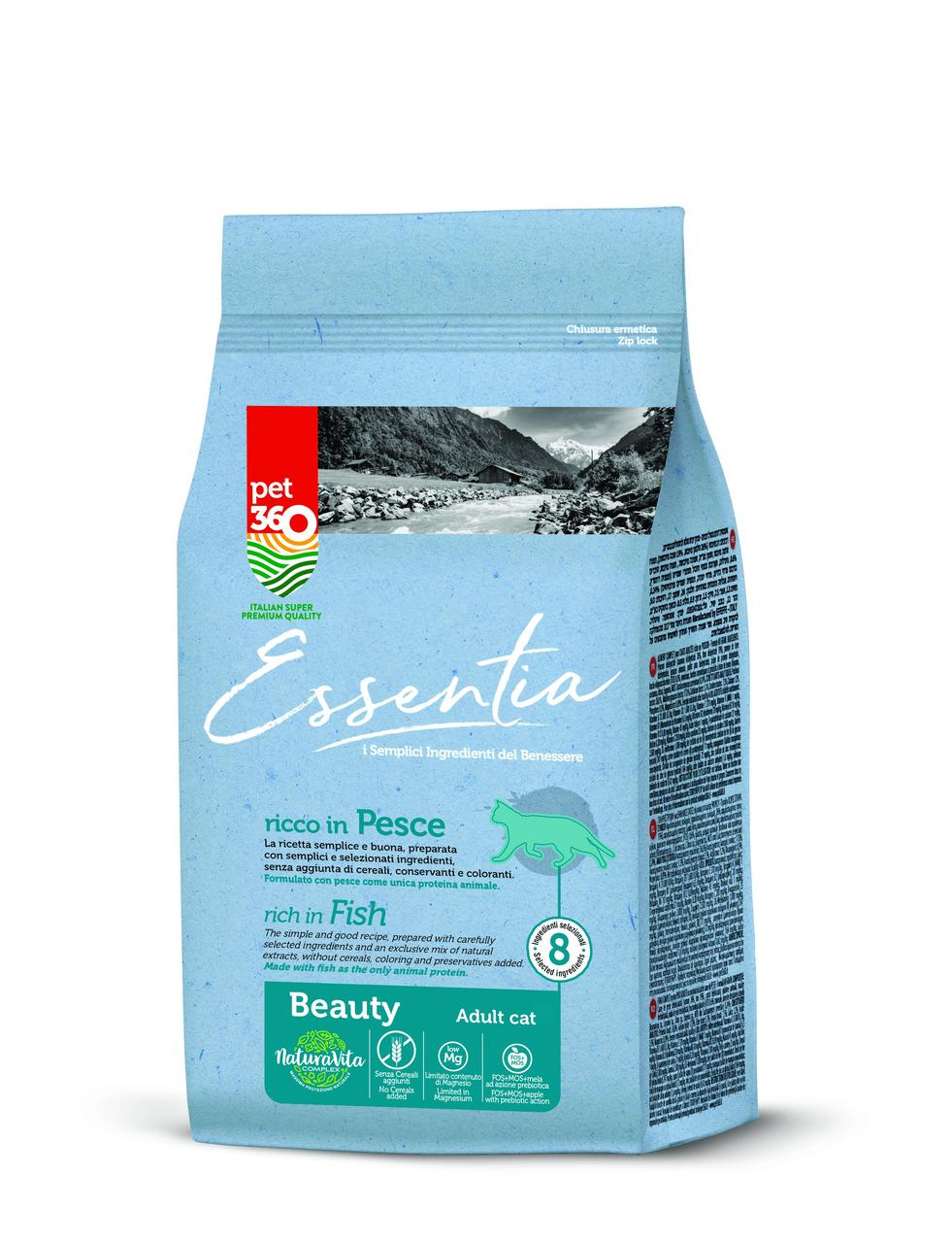 Essentia Beauty Корм для кошек, Рыба, 300 гр