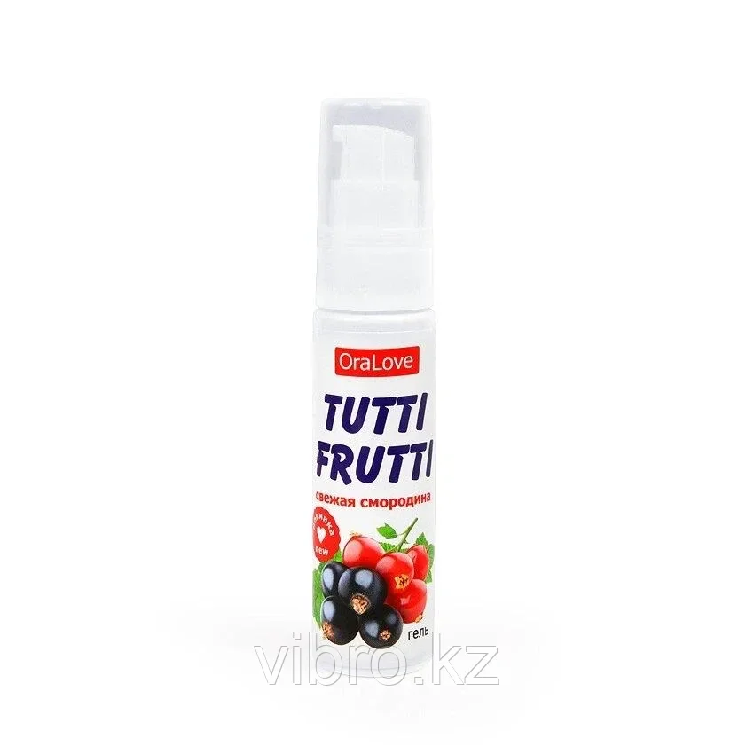Съедобный Гель-лубрикант "Tutti Frutti" со вкусом смородины. 30мл