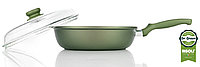 Сковорода глубокая с крышкой Risoli Dr.Green 28 см, 3 л