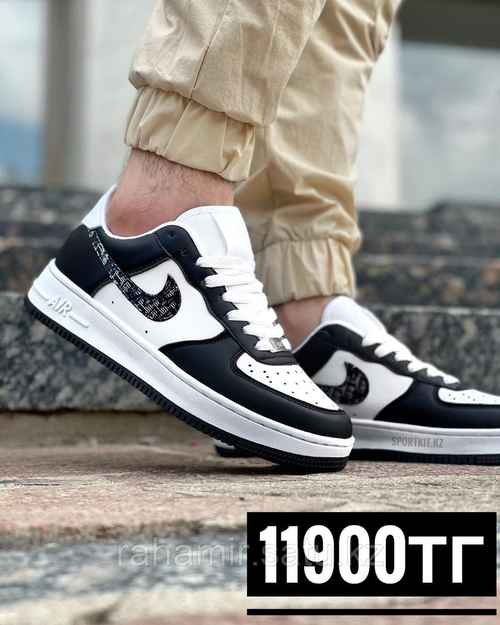 Кеды Nike AF Dior чер бел 2202-4