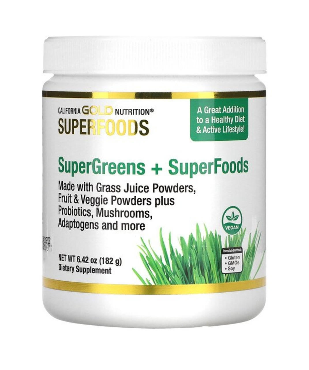 California gold nutrition SUPERFOODS, суперзелень и суперфуды, 182 г (6,42 унции) - фото 2 - id-p102400455