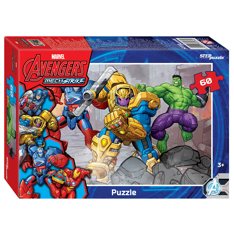 Мозаика "puzzle" 60 Avengers MECH Strike (Марвел) - фото 1 - id-p102400505