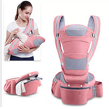 Эргономичный рюкзак кенгуру переноска для детей розовый