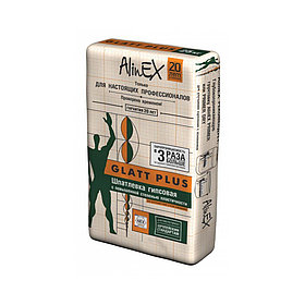 Alinex GLATT PLUS гипсовая шпатлевка, 25кг.