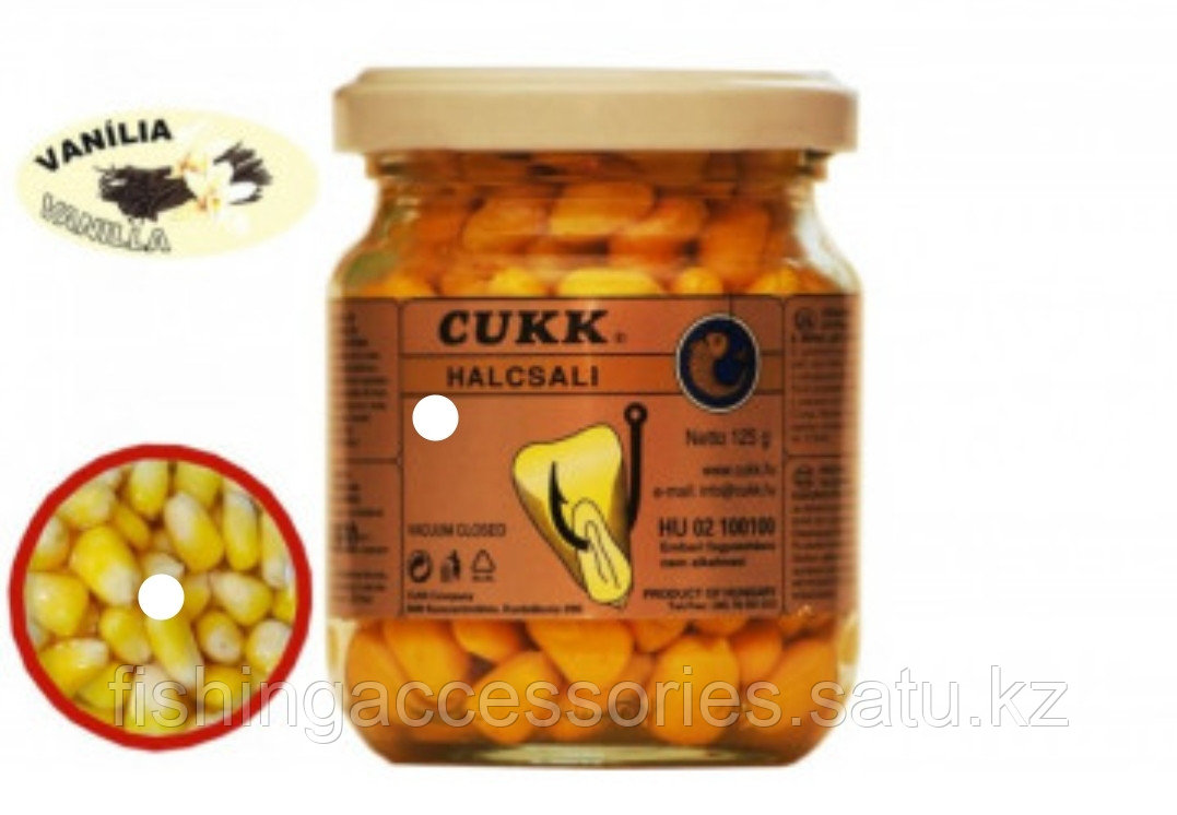 Насадка Кукуруза CUKK HALCSALI VANILLA Ваниль сироп 125гр банка стекло HU 02 100100 96470 Венгрия