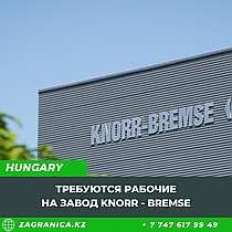 Работа в Венгрии завод Knorr - Bremse