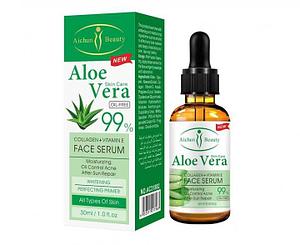 Увлажняющая сыворотка "Aloe Vera" с коллагеном и витамином Е (Aichun Beauty), 30мл