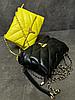 Желтая женская кожаная сумка, фото 2