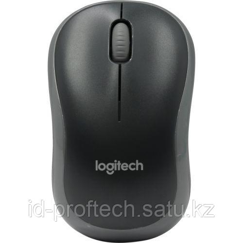 Мышь беспроводная Logitech M185 Swift Grey (серая, оптическая, 1000dpi, 2.4 GHz-USB-ресивер)