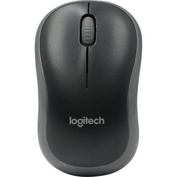 Мышь беспроводная Logitech M185 Swift Grey (серая, оптическая, 1000dpi, 2.4 GHz-USB-ресивер)
