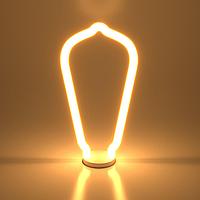 Светодиодная лампа Decor filament 4W 2700K E27 ST64 белый матовый /BL158/