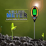 Тестер почвы, измеритель pH, влажности, температуры и освещенности, фото 5