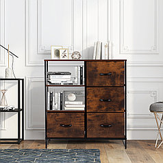 Комод из 4 ящиков и 2 полок 5L-5811 лофт