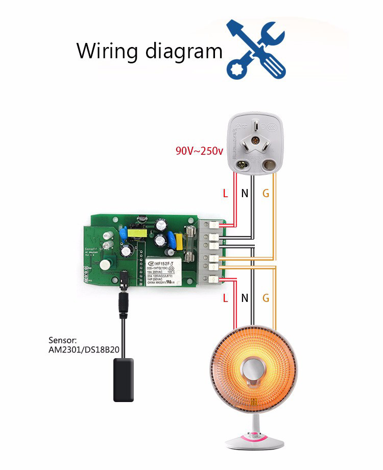 Sonoff TH16 WiFi выключатель с датчиком температуры и влажности AM2301 - фото 4 - id-p102408591