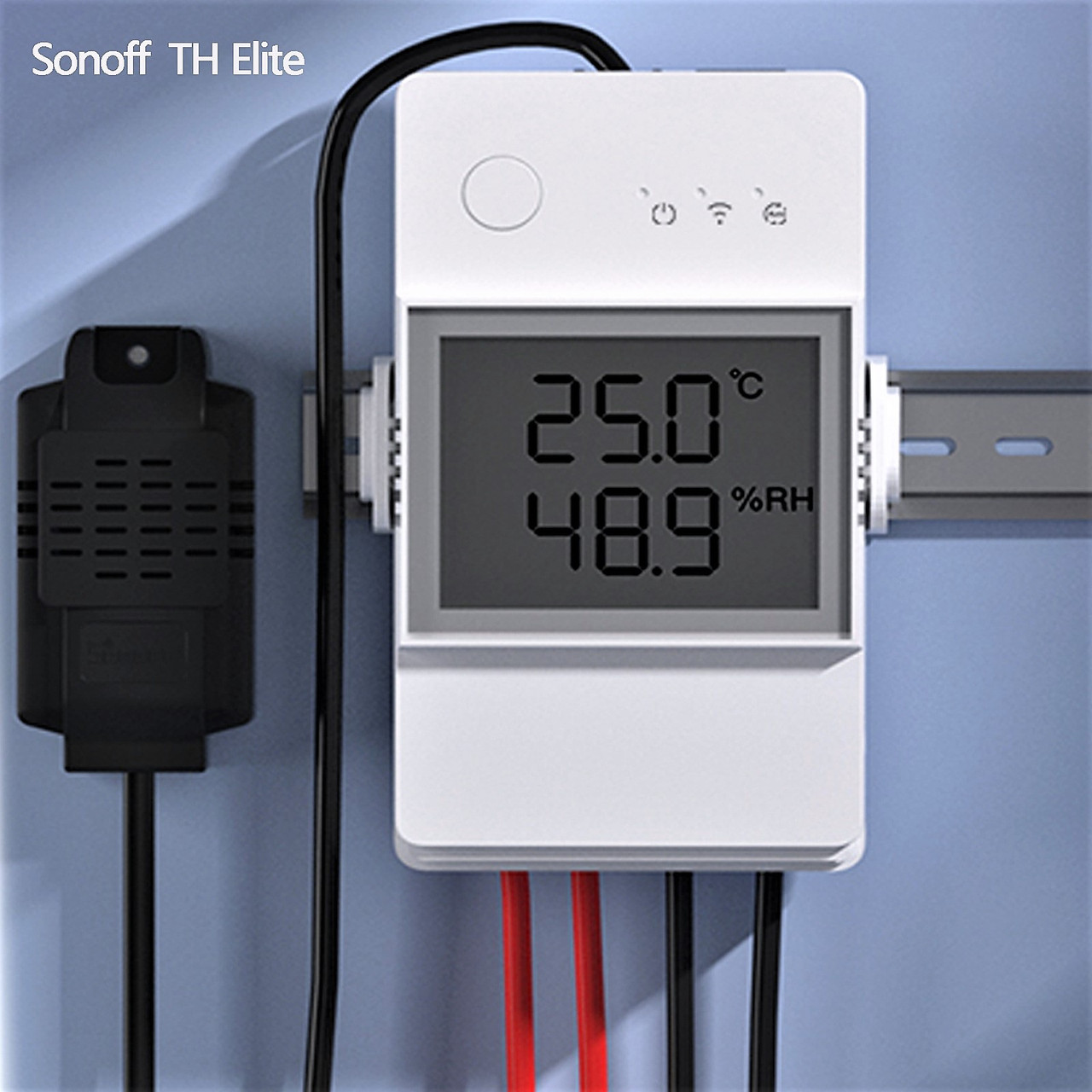 Sonoff TH Elite THR316D Wi-Fi реле с ЖК-дисплеем температуры и влажности - фото 3 - id-p102408610