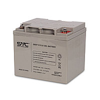 Аккумуляторная батарея "SVC" GL1250/S, Гелевая 12В 50 Ач, Размер в мм.: 230*138*215