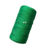 Пряжа полиэфирная 1,5 мм зеленый