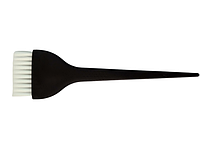 Кисточка для окрашивания волос и бороды (с белой щетиной), длина 21 см