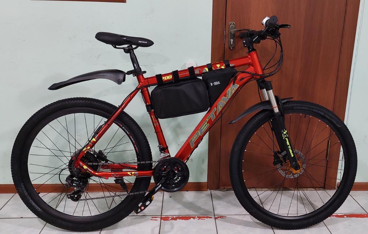 48v 250w (max 350w), аккум. Li-ion 48v 20A/H. Электровел. Рама 19". Колеса 27,5". Гидравлика.