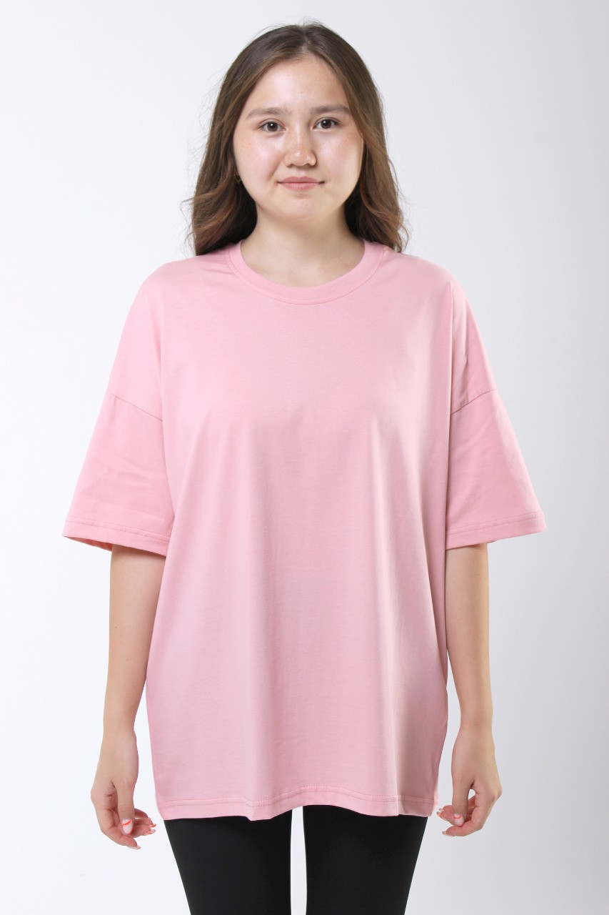 Футболка Унисекс Oversize. Цвет: Розовый - фото 3 - id-p102413735