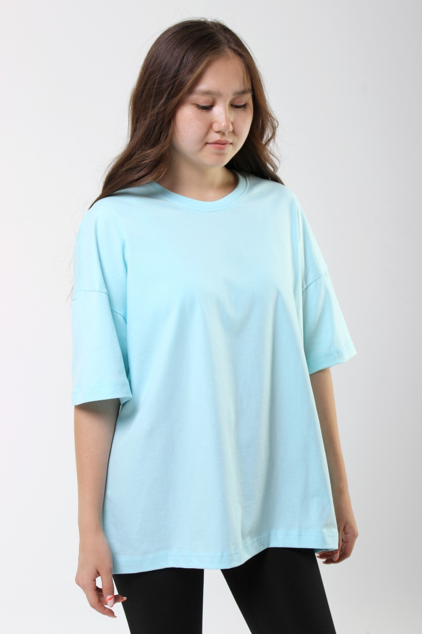 Футболка Унисекс Oversize. Цвет: Нежно-Голубой - фото 1 - id-p102413739