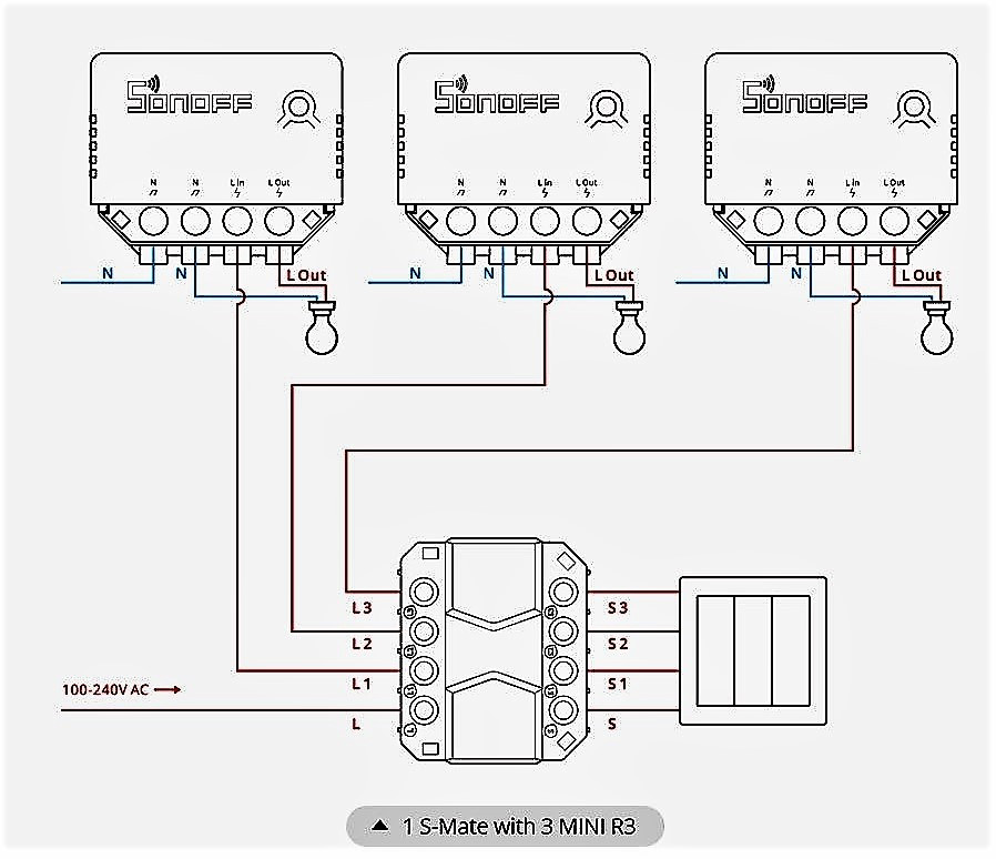 Sonoff mini r3 схема подключения