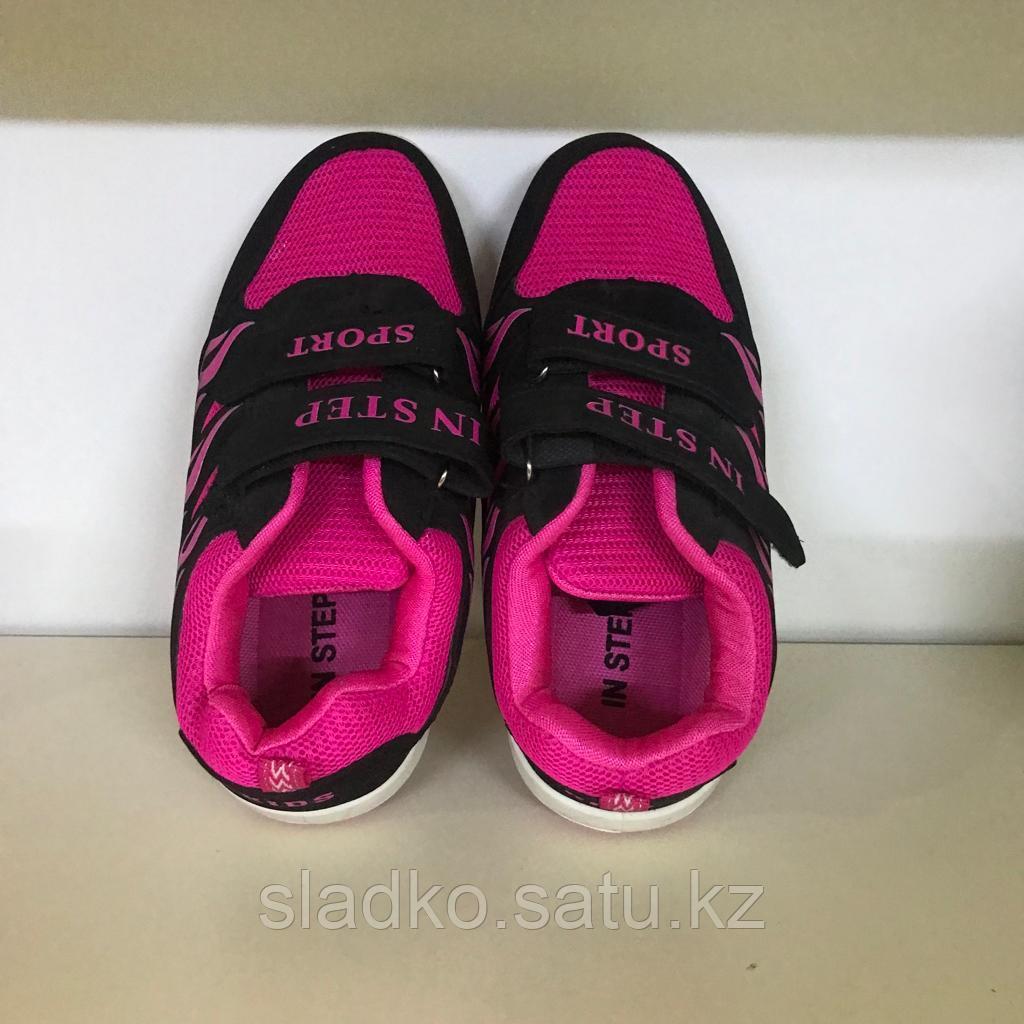 Кроссовки детские для девочки Спорт розовые с черным - фото 3 - id-p43004691