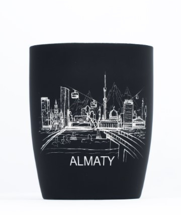 Кружка «ALMATY CITY» черная - фото 2 - id-p102423690