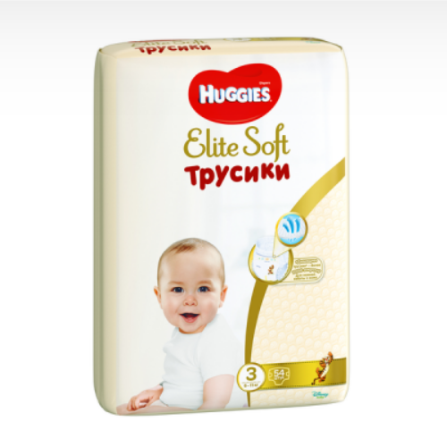 Подгузники Huggies Elit Soft Размер 3 Упаковка MEGA 54 шт