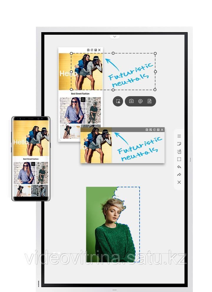 Samsung Flip 2 WM55R, интерактивная панель-флипчарт, 3840*2160 (4K UHD), Яркость 350 кд/м², - фото 4 - id-p102428197