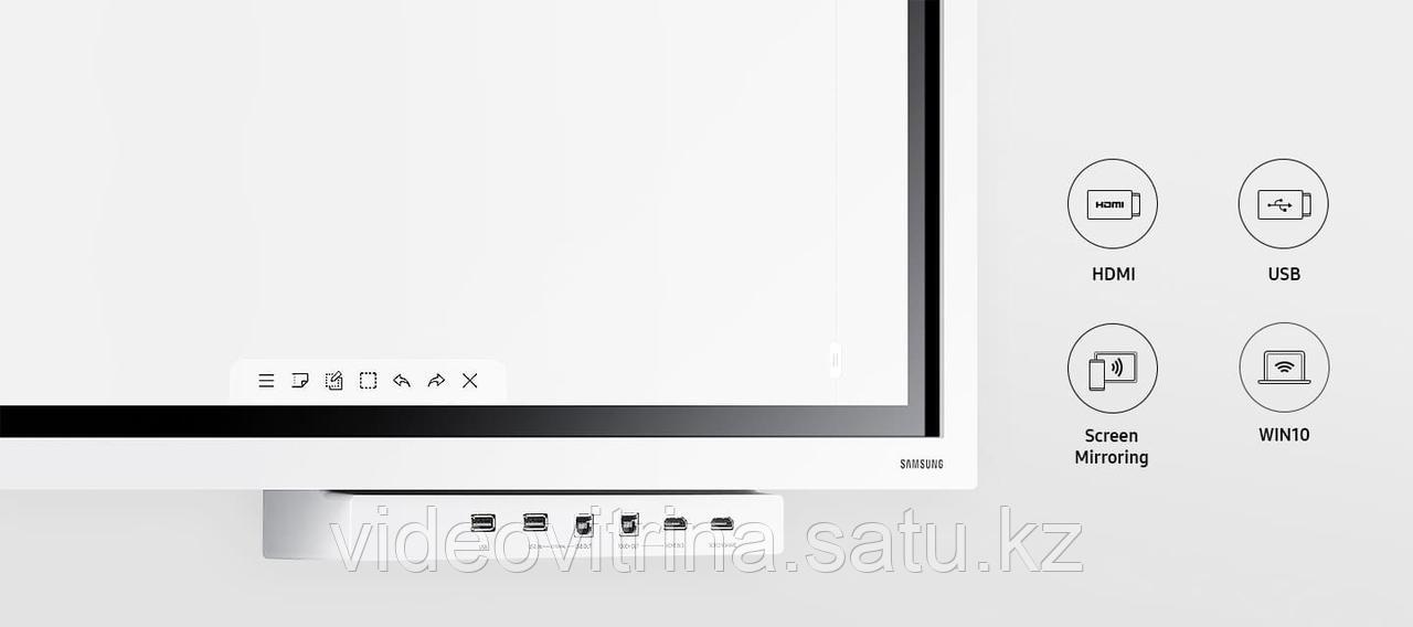 Samsung Flip 2 WM55R, интерактивная панель-флипчарт, 3840*2160 (4K UHD), Яркость 350 кд/м², - фото 8 - id-p102428197