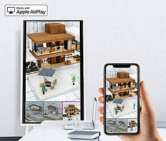 Samsung Flip 2 WM55R, интерактивная панель-флипчарт,  3840*2160 (4K UHD),  Яркость  350 кд/м²,