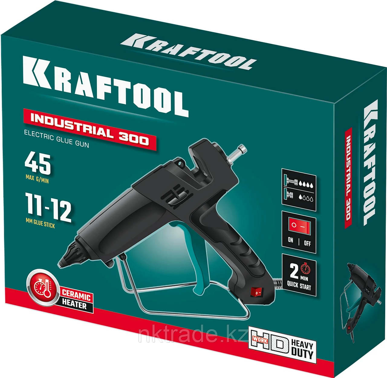 KRAFTOOL 11-12 мм, 300/310 Вт, выход клея 45 г/мин, пистолет клеевой (термоклеящий) Industrial 300 06842 - фото 10 - id-p36991995