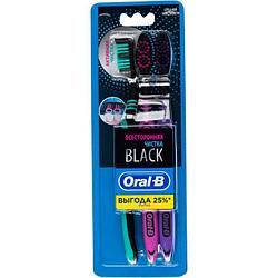 ORAL B Зубная щетка Всесторонняя чистка Black 40 Medium 3шт